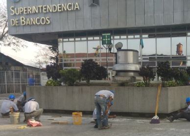 Impermeabilización de terraza del Banco de Guatemala